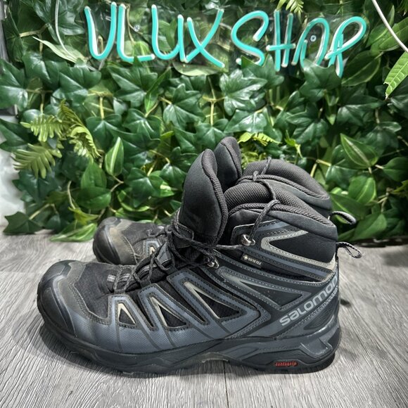 Salomon X Ultra 3 GTX Goretex Men’s Size 11  Black Gray Waterproof Hiking Boots main image 7